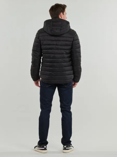 Geacă Superdry cu glugă negru