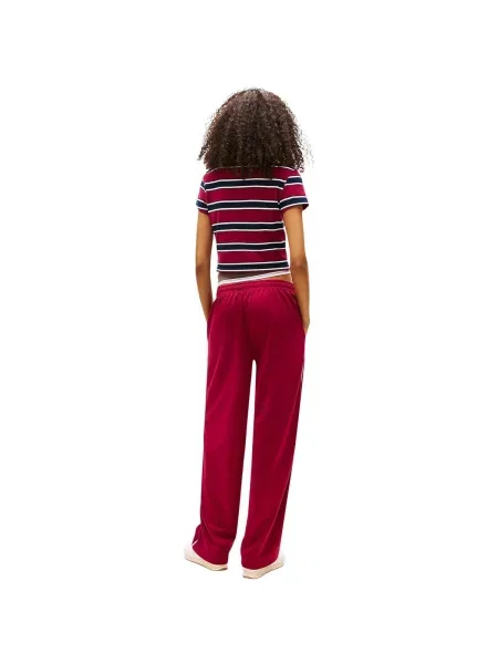 Pantaloni Tommy Hilfiger alergare roșu