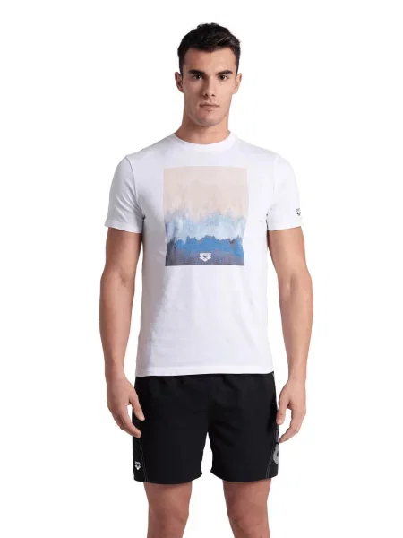 Koszulka T-Shirt sportowy Arena T-Shirt Solid Cotton biała