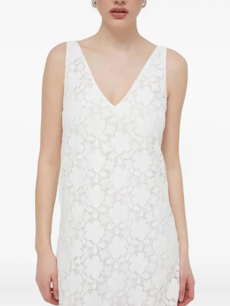 Rochie Desigual cu model floral din dantelă de costum alb