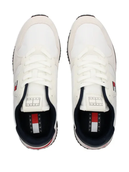 Sneakerși Tommy Jeans alb