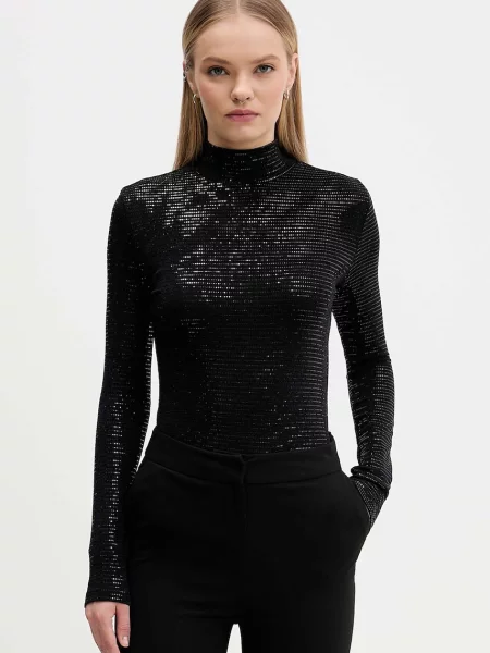 Bluzka Hugo z długim rękawem czarna