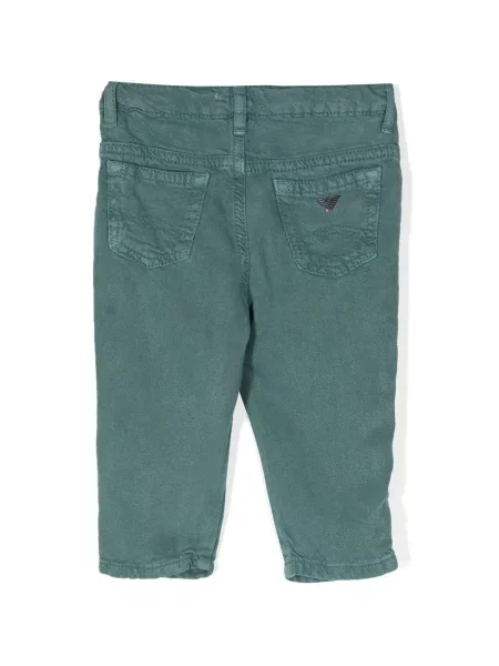 Jeansy dziecięce Emporio Armani zielone