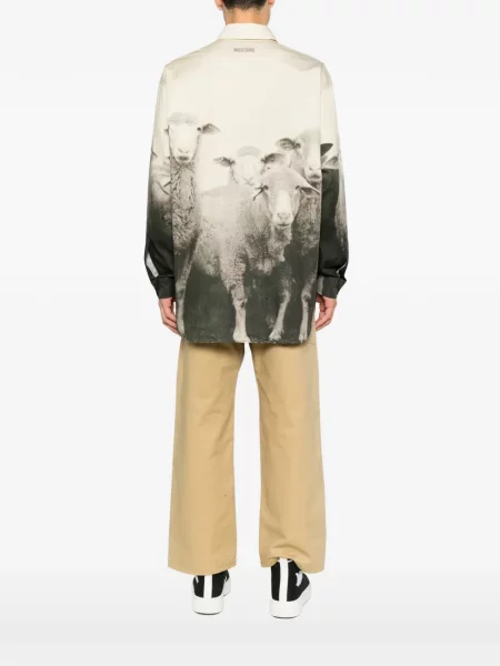 Lung cămașă Moschino cu imagine