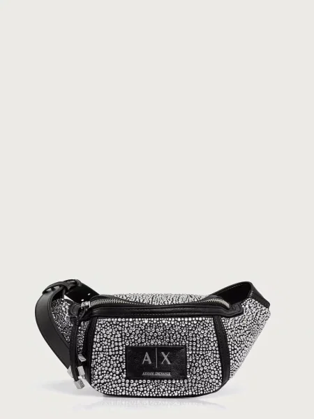 Geantă Armani Exchange din piele negru