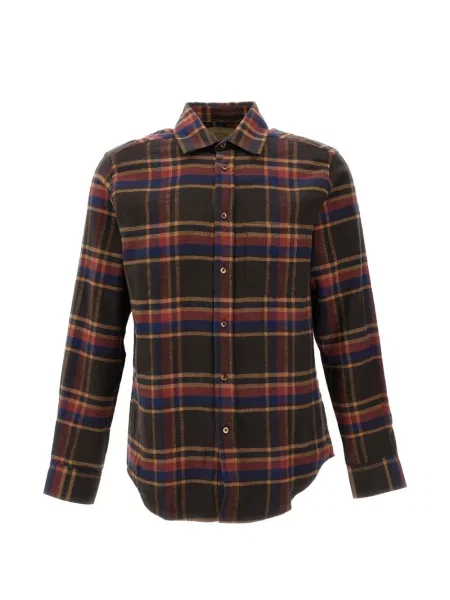 Cămașă Portuguese Flannel în carouri de flanelă maro