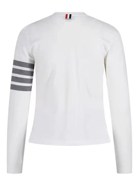 Tricou Thom Browne cu dungi alb