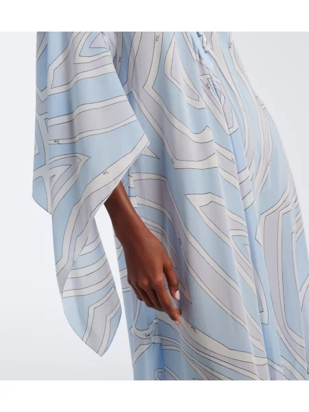 Rochie Pucci de mătase albastru