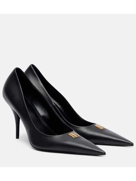 Pantofi cu toc Balenciaga din piele negru