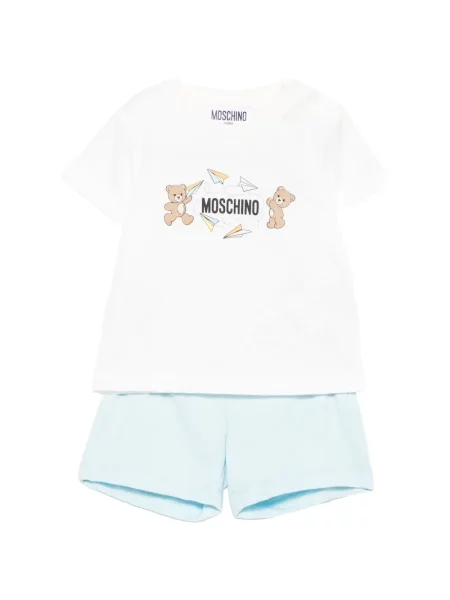 Szorty dziecięce Moschino niebieskie