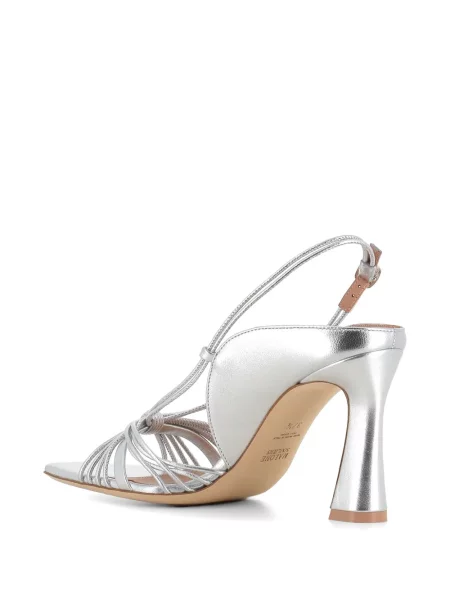 Sandale Malone Souliers din piele argintiu