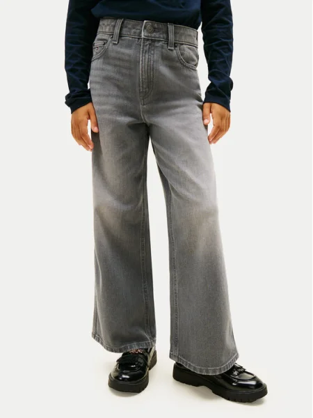 Tommy Hilfiger Дънки Mabel Wide Leg сив