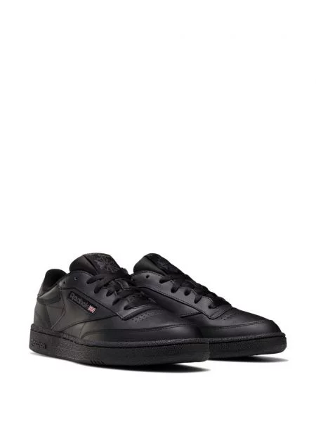 Nėriniuotos sportbačiai Reebok Club C 85 su raišteliais juoda