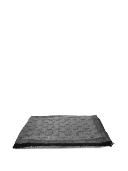 Fular Emporio Armani din jacard gri
