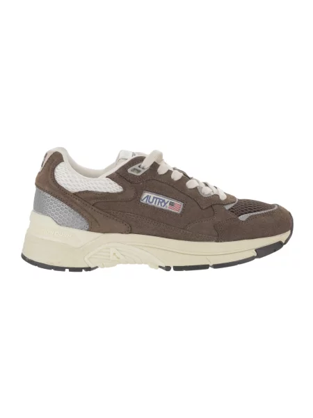 Sneakersy Autry brązowe