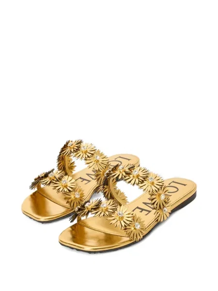 Sandale Loewe cu model floral fără toc