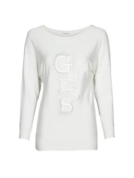 Pulover Guess netopirski rokav bež