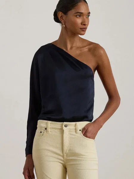 Majica Lauren Ralph Lauren mornarsko modra