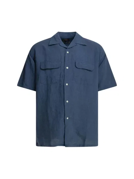 Koszula Beams Plus casual niebieska