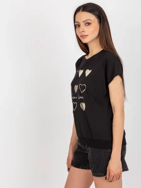 Bluză Fashionhunters negru