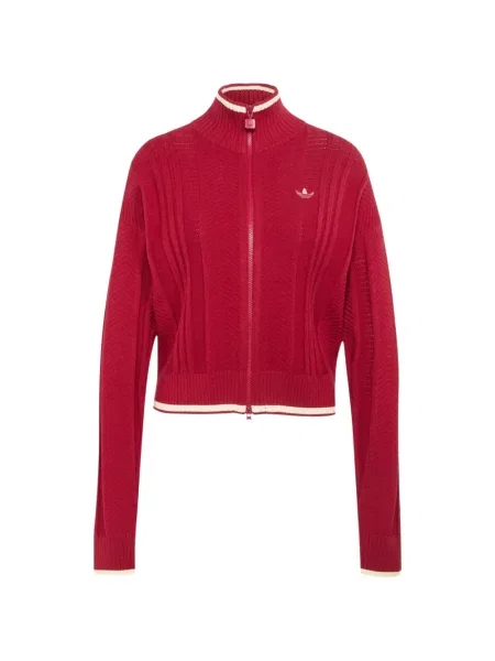 Pulover Adidas tricotate cu bretele galben