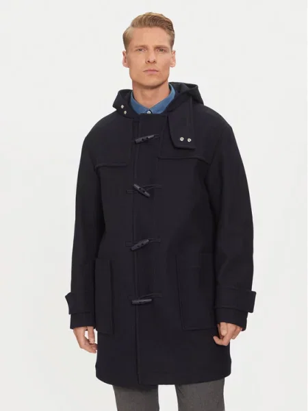 Volneni plašč Boss modra