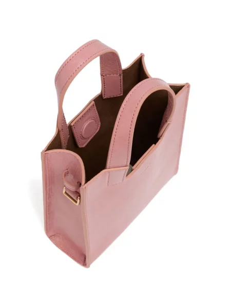 Geanta de piele Bally din piele roz