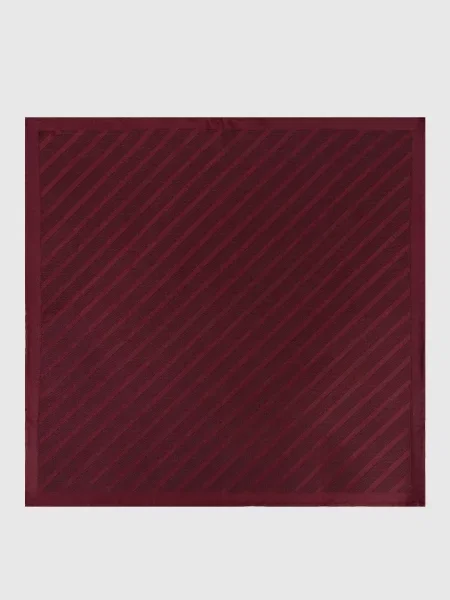 Шелковый платок Brunello Cucinelli в полоску бордовый