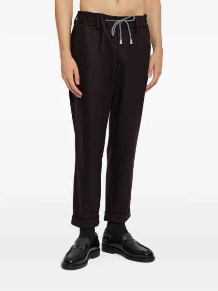 Pantaloni Eleventy cu cordon negru