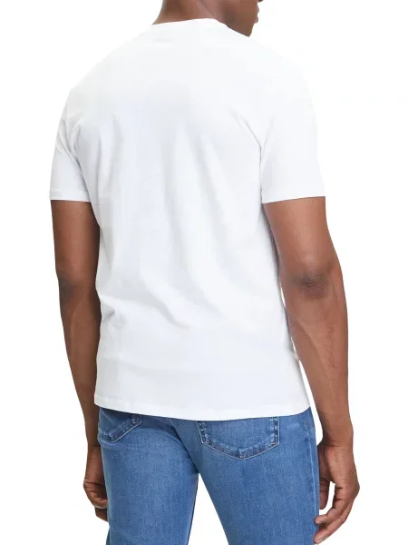 Тениска Calvin Klein Jeans с принт бяло