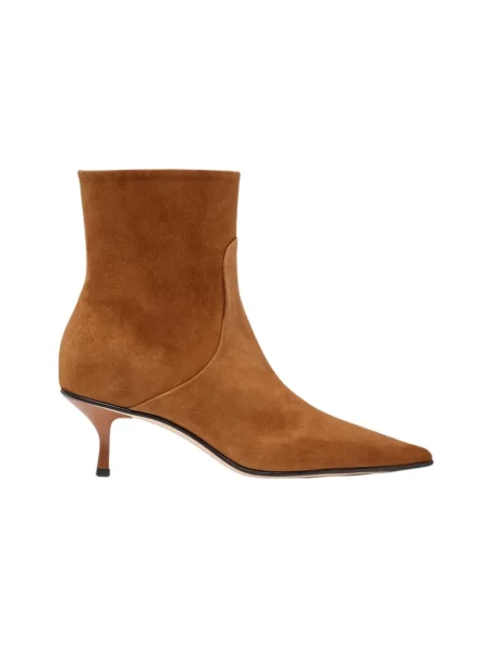 Buty do kostki Scarosso skórzane brązowe