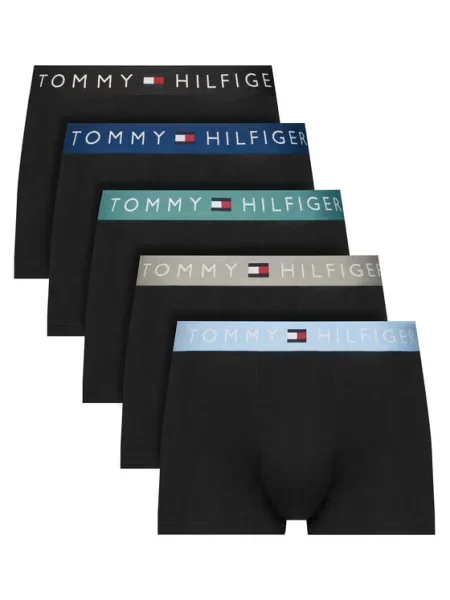 Tommy Hilfiger Underwear Bokserice svijetloplava / tamno plava bijela crna