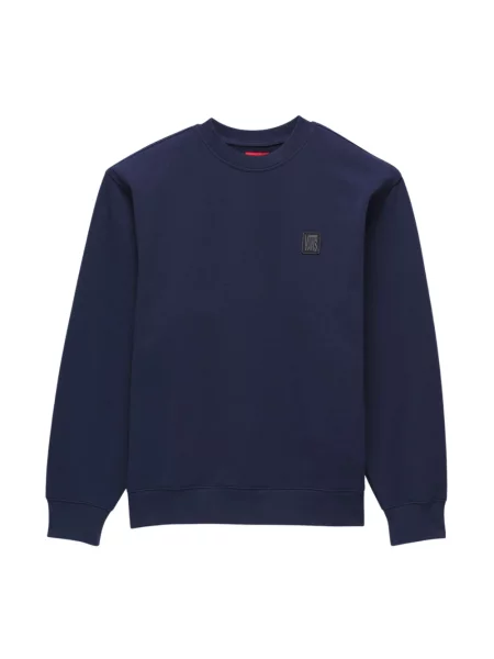 Bluza nierozpinana Vans polarowa z okrągłym dekoltem niebieska