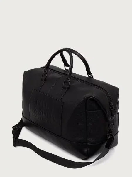 Scotch & Soda torba z imitacji skóry czarna