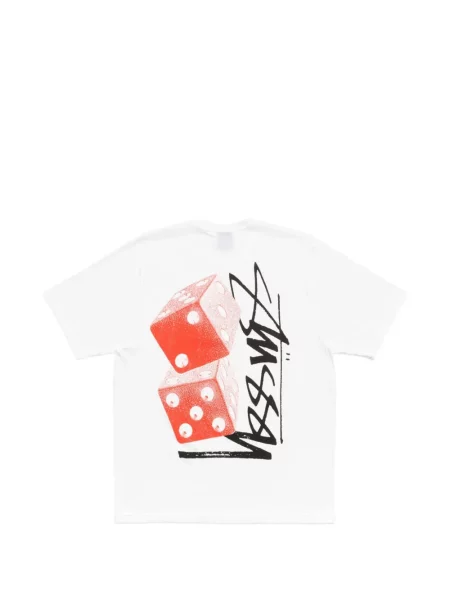 Tricou Stüssy cu imagine alb