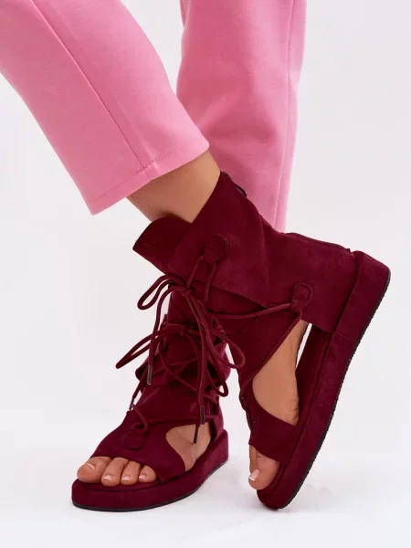 Sandale Boto din piele alb