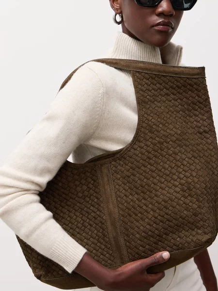 Műbőr shopper táska Answear.lab zöld