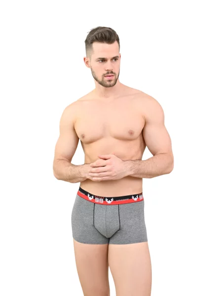 Труси Uniconf темно-сірий/меланж бавовна/поліестер сірі