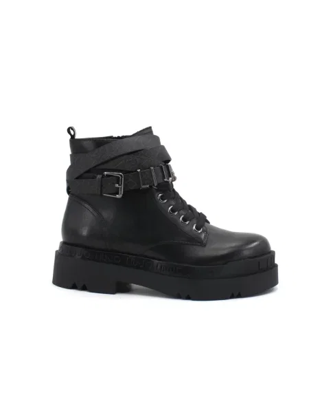 Buty do kostki Liu Jo skórzane czarne