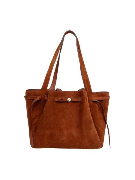 Shopperka Tory Burch brązowa