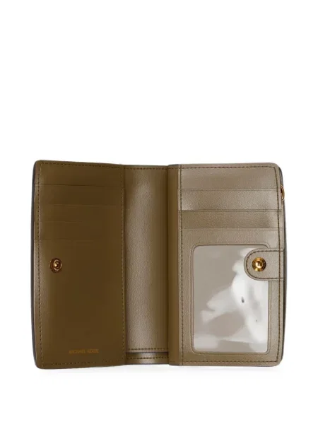 Kožená peněženka Michael Kors s autogramem hnědá