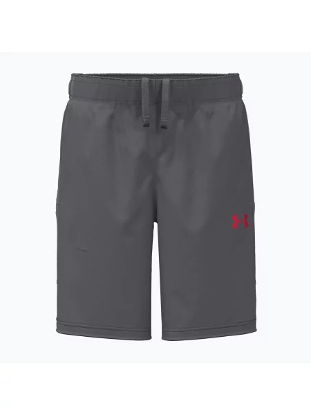 Gyerek rövidnadrág Under Armour Tech Utility Woven Shorts castlerock/mod gray/racer red. Méret: L szürke