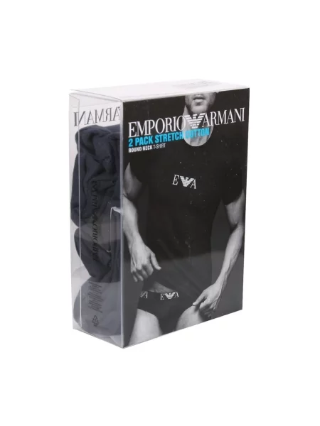 Koszulka Emporio Armani niebieska