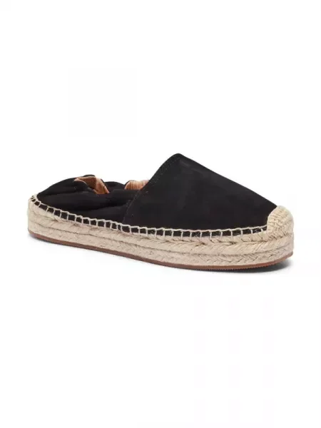 BOSS BLACK Bőr espadrilles cipő Madeira_Slon_SD fekete