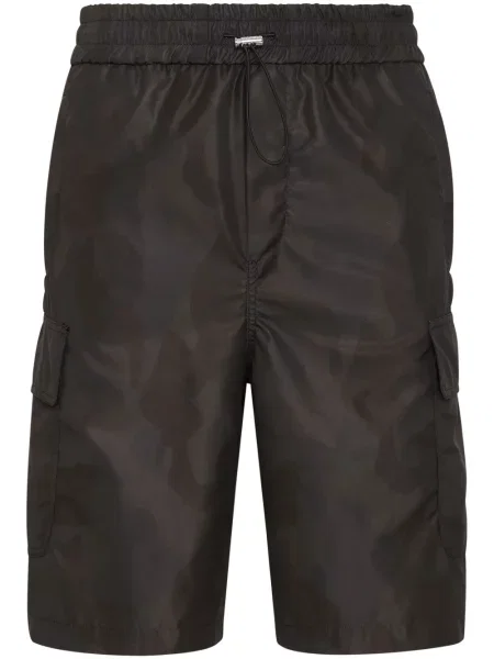 Pantaloni scurți cargo Philipp Plein cu cordon negru