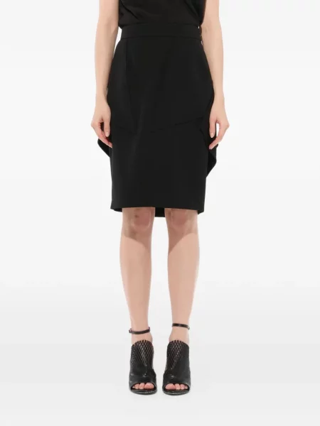 Fustă Givenchy drapată negru