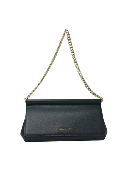 Zawieszka Michael Kors skórzana retro czarna