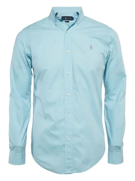 Poplínová košile Polo Ralph Lauren modrá