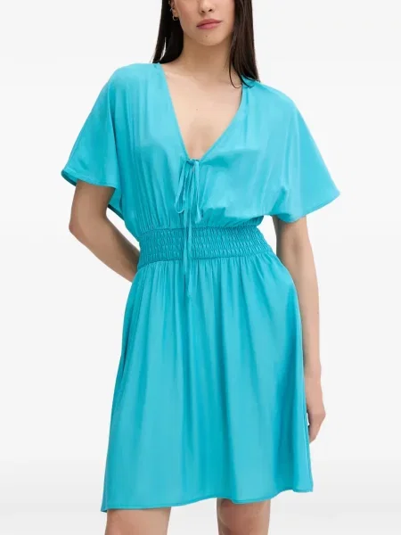 Rochie midi Liu Jo cu legături albastru