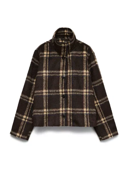 VERO MODA Geacă de primăvară-toamnă VMSPENCER cappuccino / închis maro